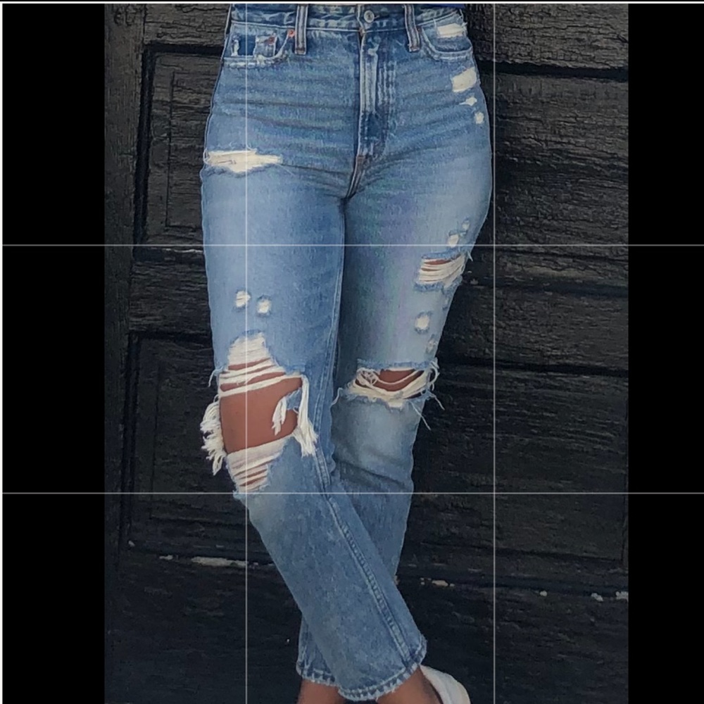 Abercrombie High Rise Mom Jeans